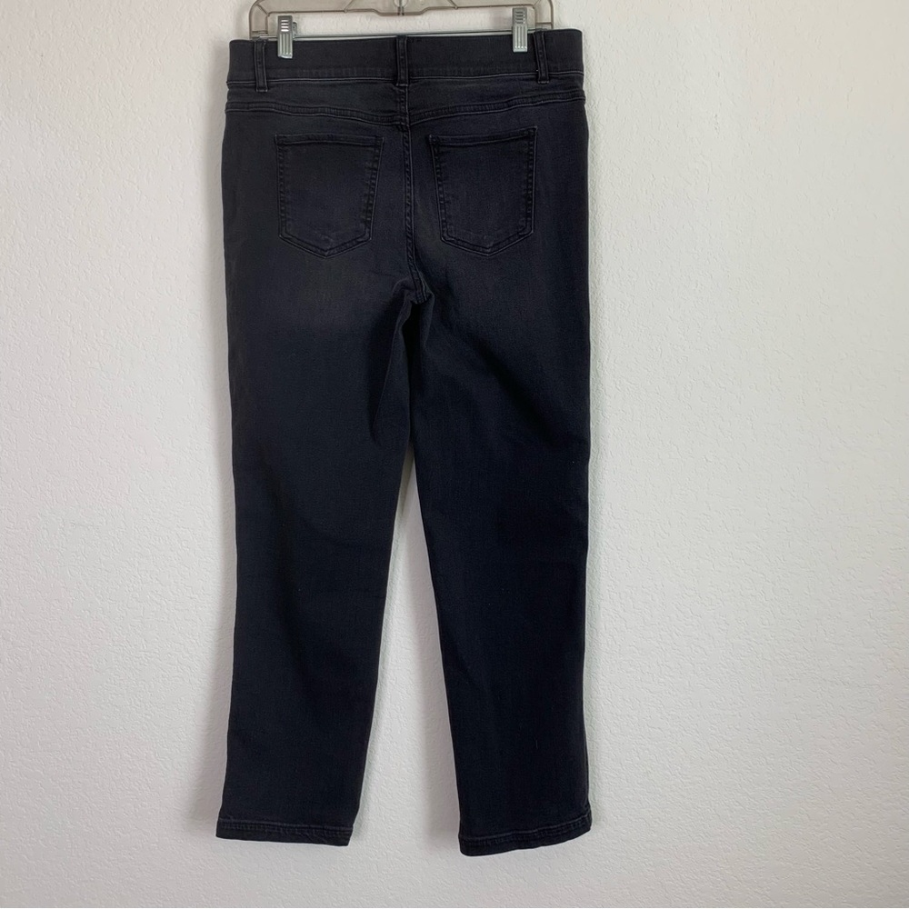 Spanx Womens vintage black straight leg jeans L NWT - Picture 7 of 9
